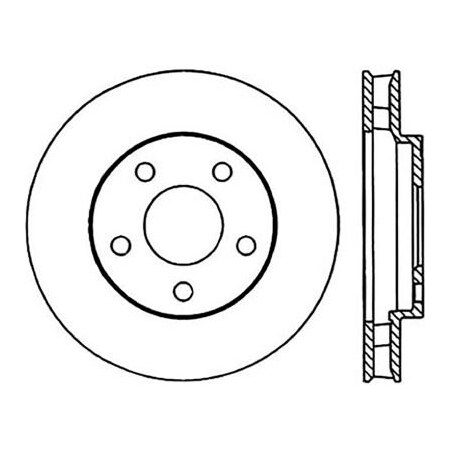 Centric StopTech Premium Cryostop Rotor; Front, StopTech 120.62057CRY